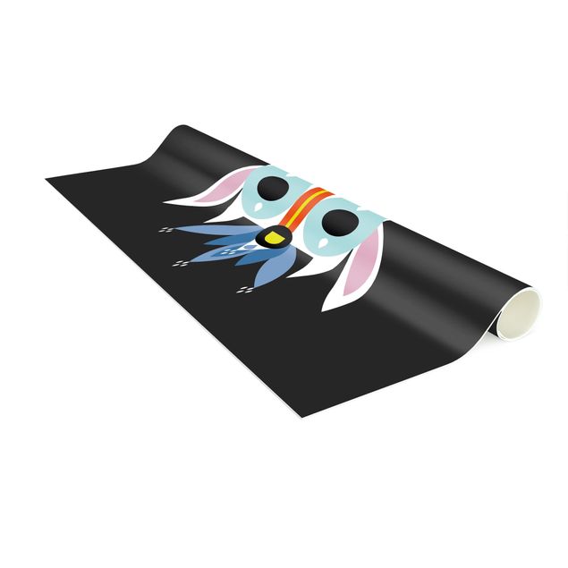 tapetes coloridos para sala Collage Ethno Mask - Gnome