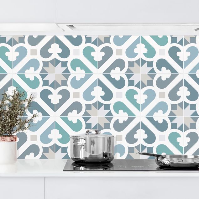 decoraçao cozinha Geometrical Tiles - Water