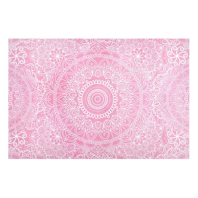 Quadros famosos Pattern Mandala Light Pink
