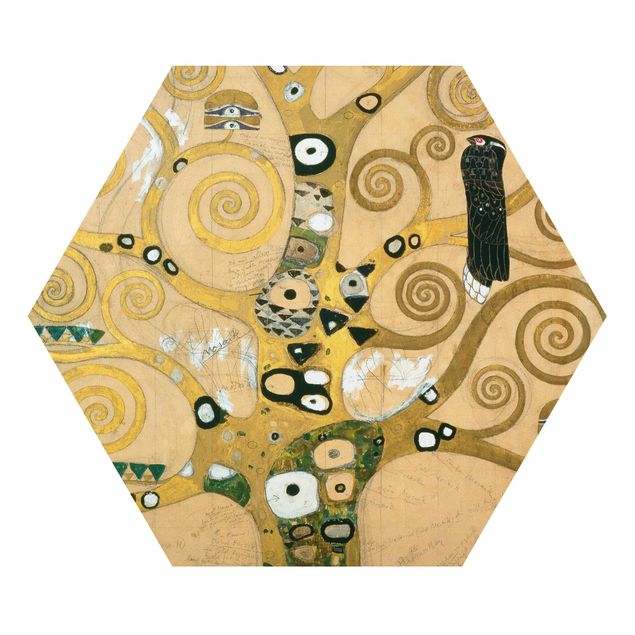 Quadros paisagens Gustav Klimt - The Tree of Life