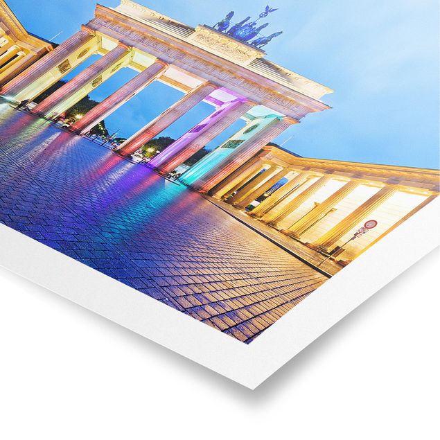 Quadros cidades Illuminated Brandenburg Gate