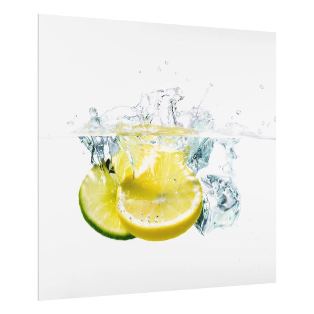 Painel anti-salpicos de cozinha Lemon And Lime In Water