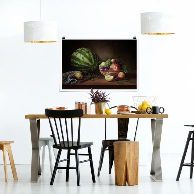 quadros modernos para quarto de casal Still Life With Melon