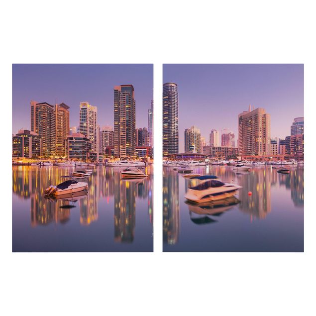 Quadros modernos Dubai Skyline And Marina