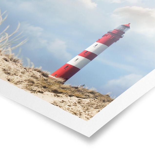 Posters praia Lighthouse Between Dunes