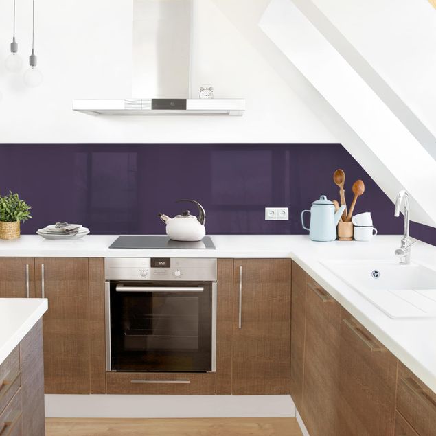 Backsplash de cozinha monocromático Red Violet
