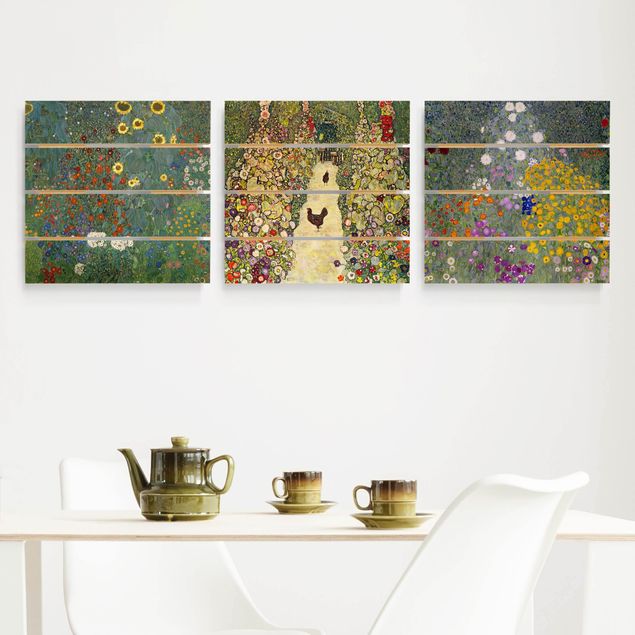Quadros movimento artístico Art Déco Gustav Klimt - In The Garden