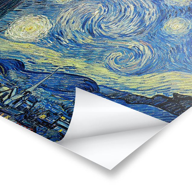Posters cidades e paisagens urbanas Vincent Van Gogh - The Starry Night