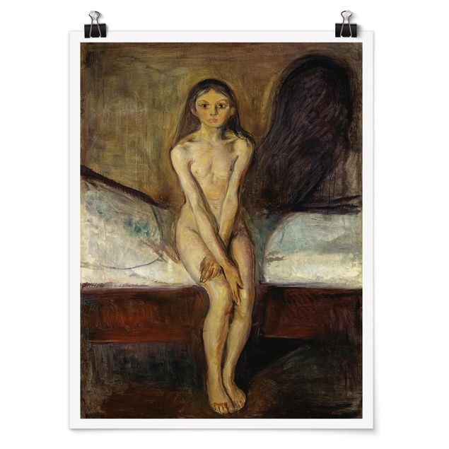 Quadros por movimento artístico Edvard Munch - Puberty