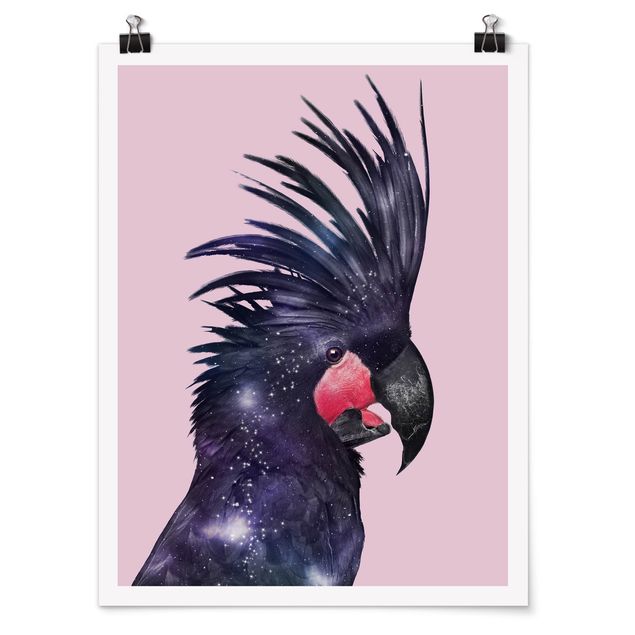 Posters animais Cockatoo With Galaxy