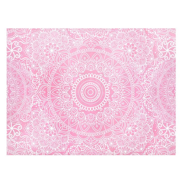 Quadros famosos Pattern Mandala Light Pink