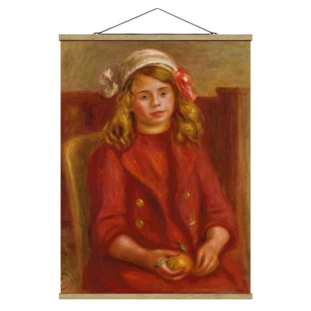 Quadros famosos Auguste Renoir - Young Girl with an Orange