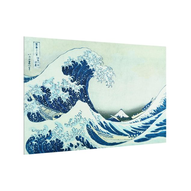 Painel antisalpicos Katsushika Hokusai - The Great Wave At Kanagawa