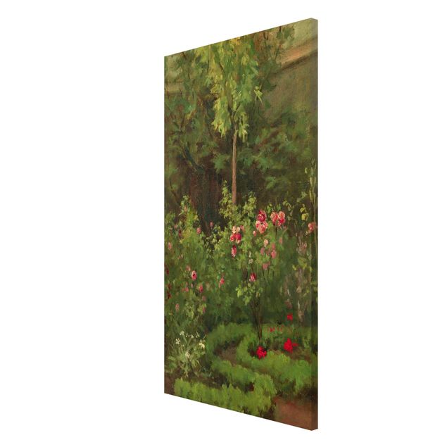 Quadros movimento artístico Impressionismo Camille Pissarro - A Rose Garden