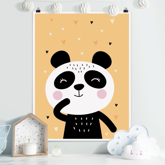 decoração para quartos infantis The Happiest Panda