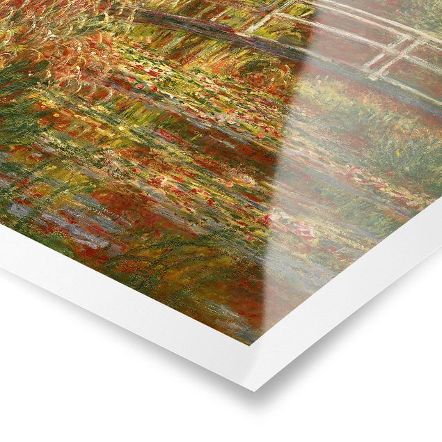 quadro com paisagens Claude Monet - Waterlily Pond And Japanese Bridge (Harmony In Pink)