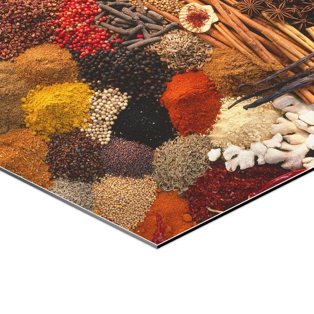 Quadros hexagonais Exotic Spices