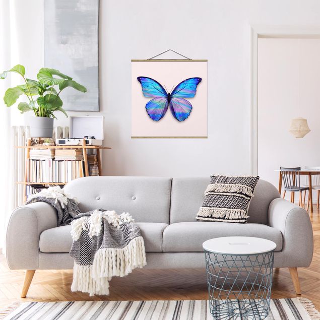 Quadros peixes Holographic Butterfly