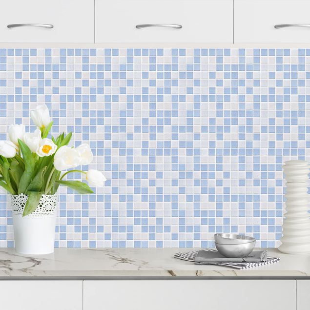 decoraçoes cozinha Mosaic Tiles Light Blue