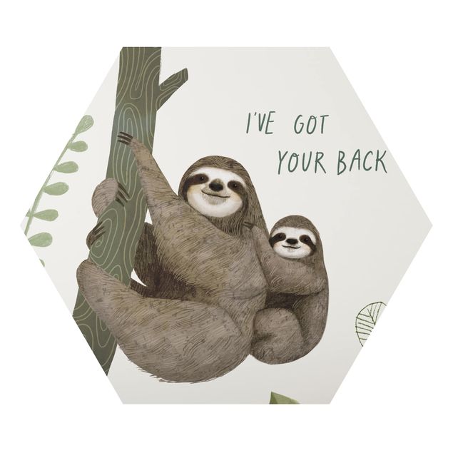 decoração quadros Sloth Sayings - Back