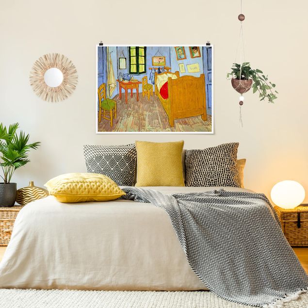 Quadros movimento artístico Impressionismo Vincent Van Gogh - Bedroom In Arles