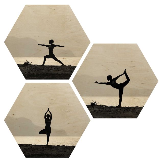 quadros para parede Yoga Trio