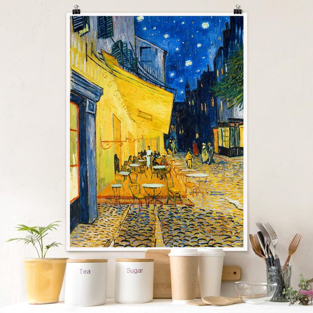 decoraçao cozinha Vincent van Gogh - Café Terrace at Night
