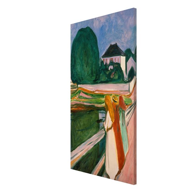 Quadros movimento artístico Pós-impressionismo Edvard Munch - White Night
