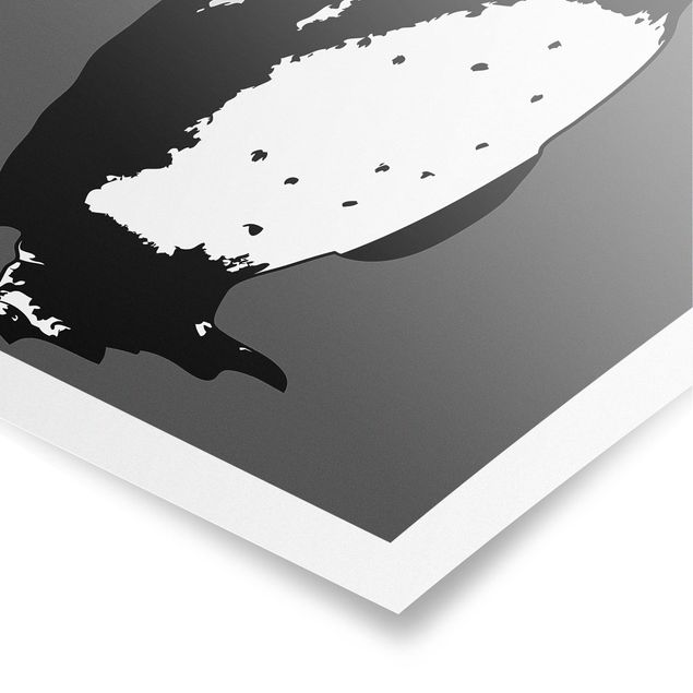 quadros preto e branco para decoração No.TA5 Penguin
