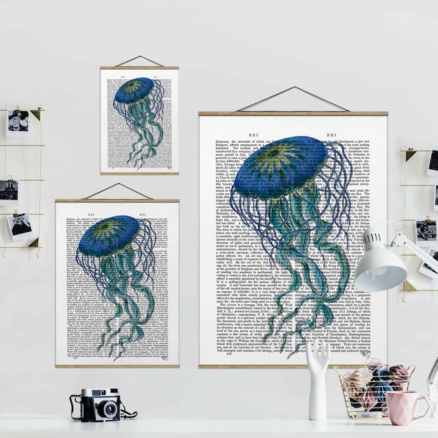 Quadros decorativos Animal Reading - Jellyfish