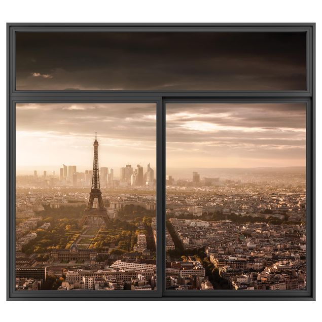 decoraçoes cozinha Window Black  Great View Of Paris