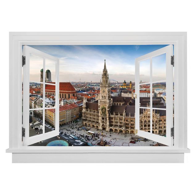 decoraçao para parede de cozinha Open Window City Of Munich