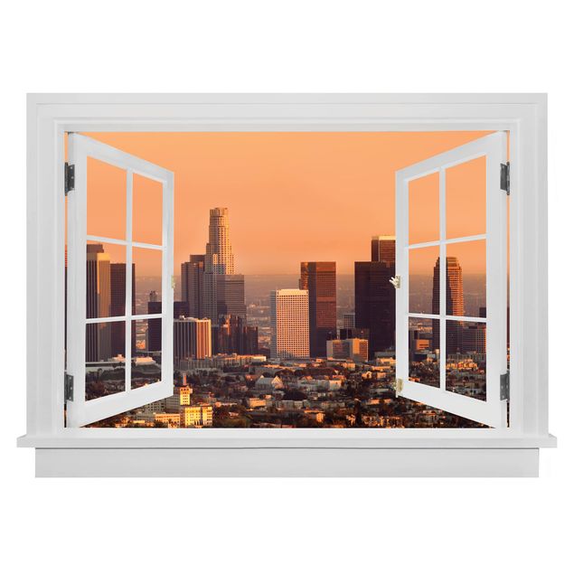 decoraçao cozinha Open Window Skyline Of Los Angeles