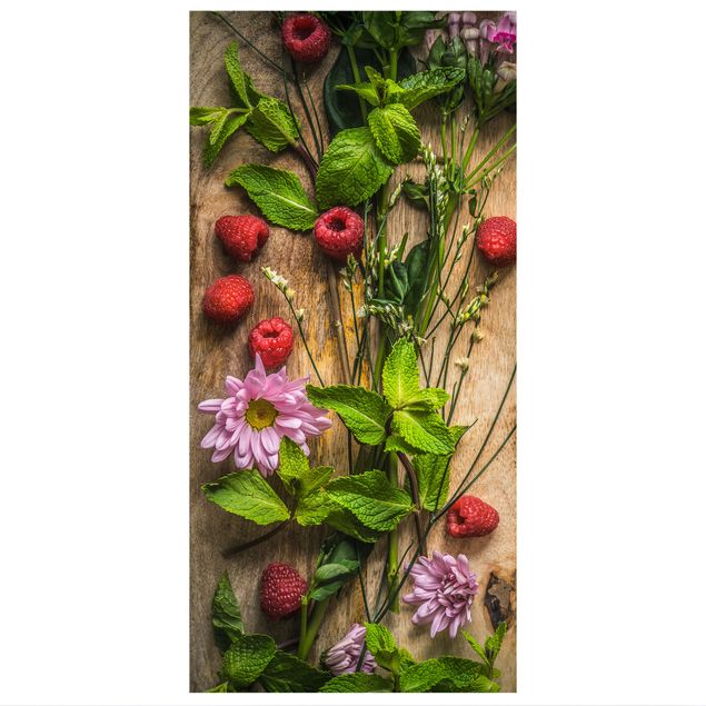 Divisórias de ambiente Flowers Raspberries Mint