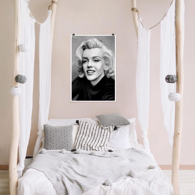 Posters em preto e branco Marilyn In Private