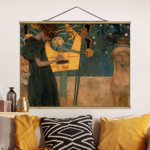 Quadros movimento artístico Art Déco Gustav Klimt - Music