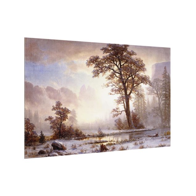Quadros por movimento artístico Albert Bierstadt - Yosemite Valley At Snowfall