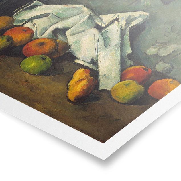 Posters quadros famosos Paul Cézanne - Still Life With Milk Can And Apples