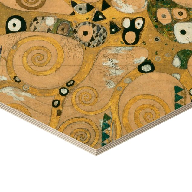 Quadros em madeira Gustav Klimt - The Tree of Life