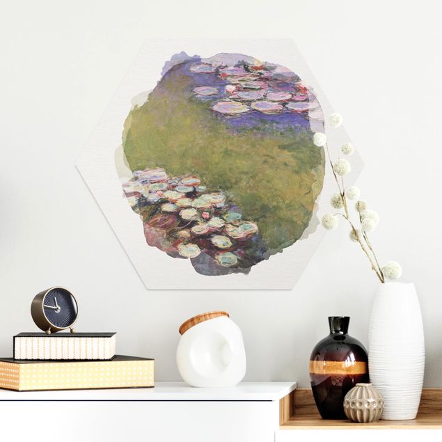 decoraçao cozinha WaterColours - Claude Monet - Water Lilies