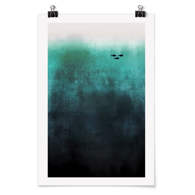 Posters animais Fish In The Deep Sea