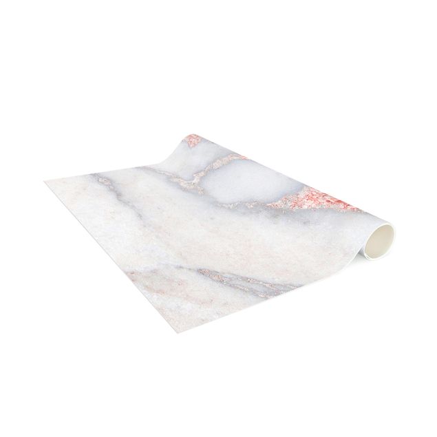 tapete para sala moderno Marble Look With Pink Confetti