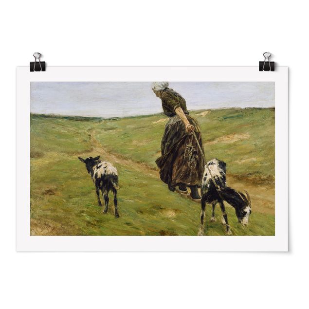 Posters quadros famosos Woman with Goats in the Dunes