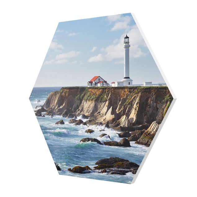 quadros modernos para quarto de casal Point Arena Lighthouse California