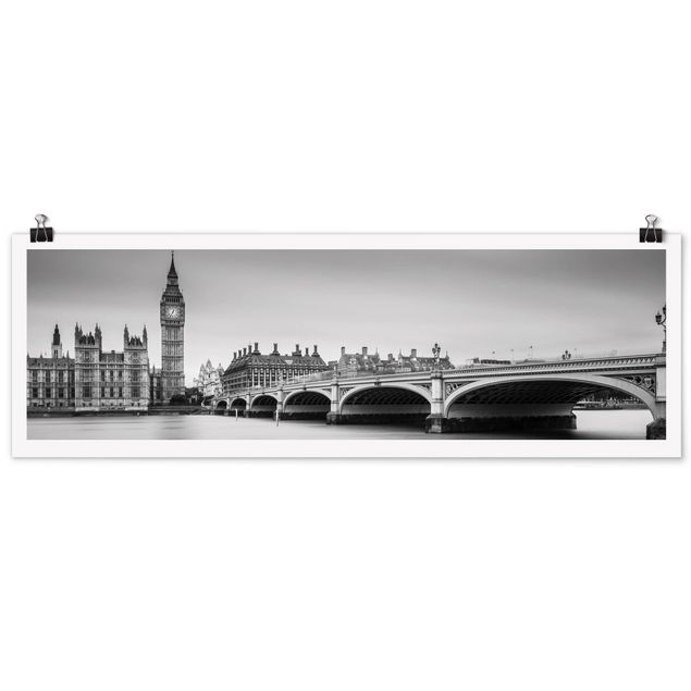 Posters cidades e paisagens urbanas Westminster Bridge And Big Ben