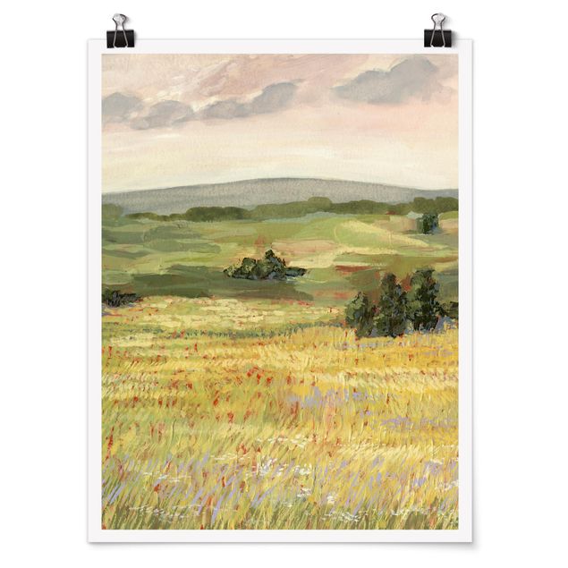Posters paisagens Meadow In The Morning I