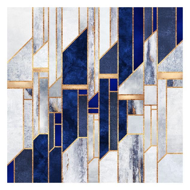 Quadros de Elisabeth Fredriksson Geometric Shapes With Gold