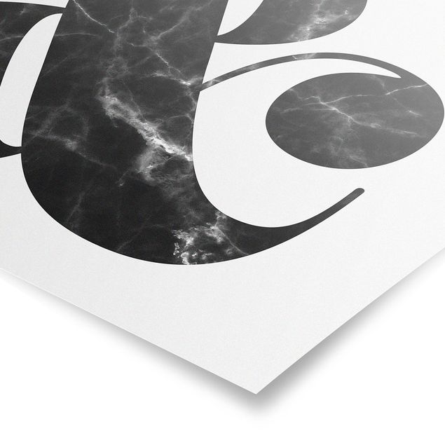 Posters frases Ampersand Marble