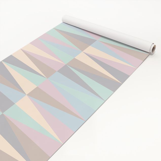 Películas autocolantes padrões Triangles In Pastel Colours
