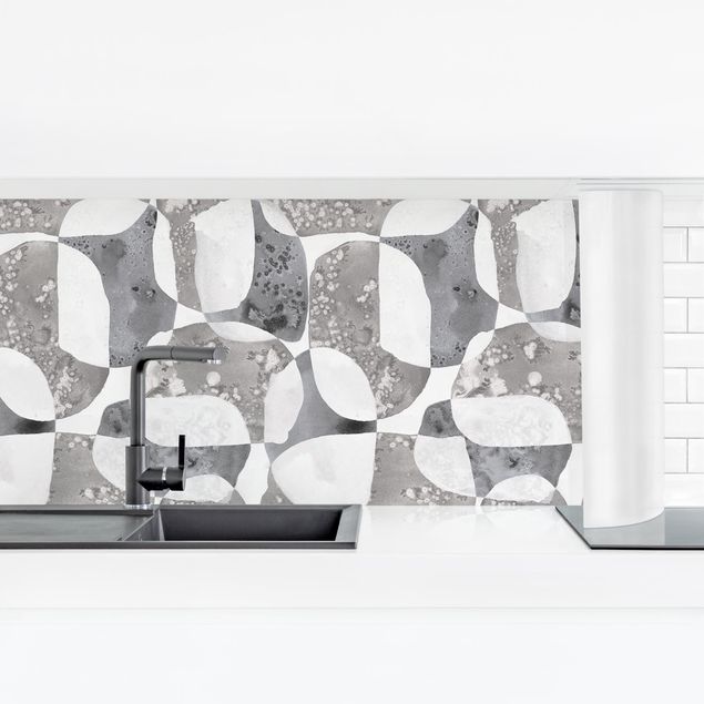 Backsplash de cozinha Living Stones Pattern In Grey